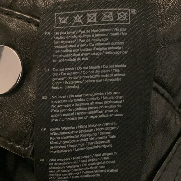 Maje Womens Perry Leather Straight Leg Flared Crop Pants US 0 Black FR 34 -Flaw- - Picture 8 of 16